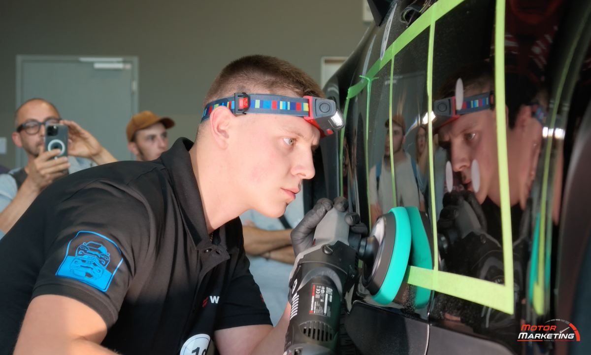 Oleksandr Savko an der Poliermaschine - Deutscher Poliermeister 2026